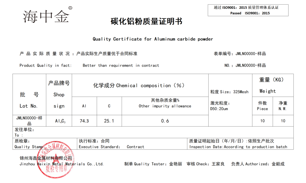碳化铝生产厂家