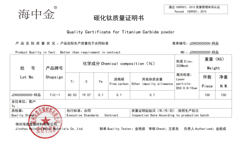 碳化钛生产厂家